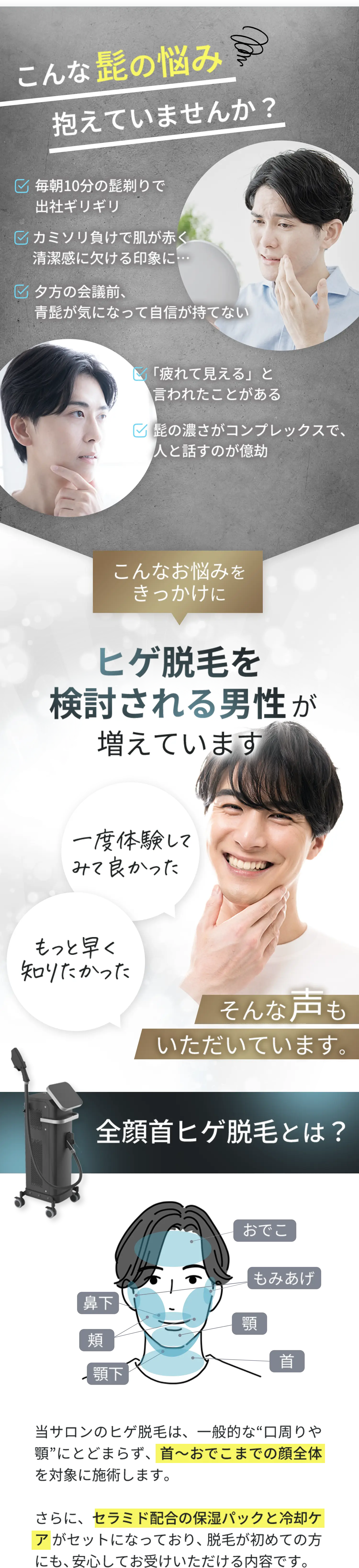 こんな髭の悩み抱えていませんか？